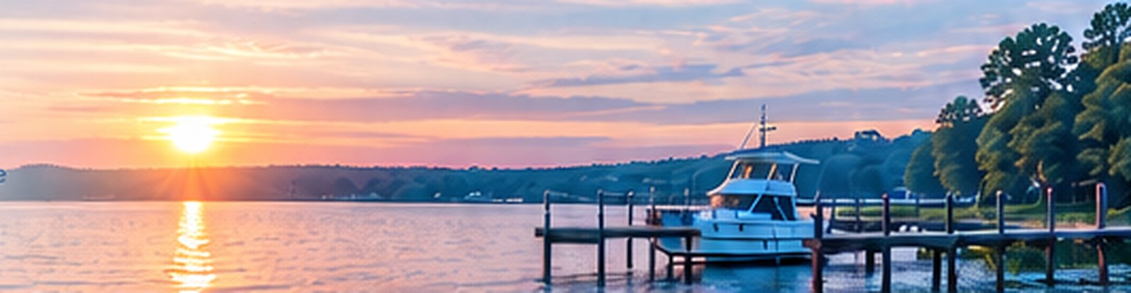 Sunset over Lake Norman near Mooresville, NC